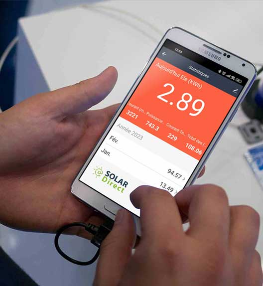 Kit Autoconsommation 1 Panneau Solaire 400W Plug and play Pose au sol